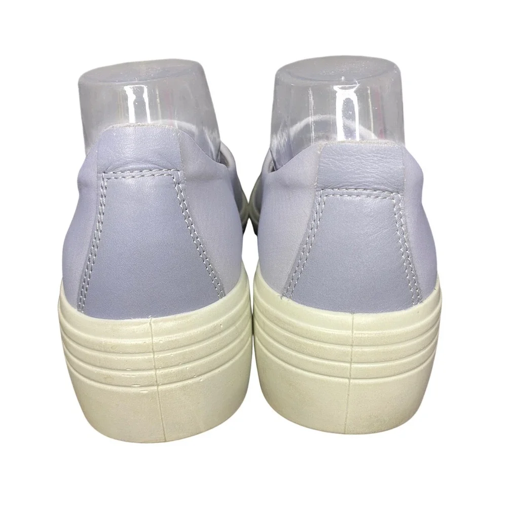 ECCO Danish Design Lavender Slip On Platform Sneakers Periwinkle Blue EU 39 US 8